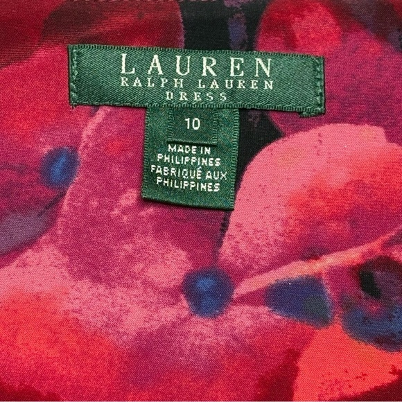 Lauren Ralph Lauren Flutter Sleeve Floral Print Dress - Picture 10 of 12